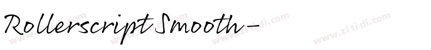 Rollerscript Smooth字体转换